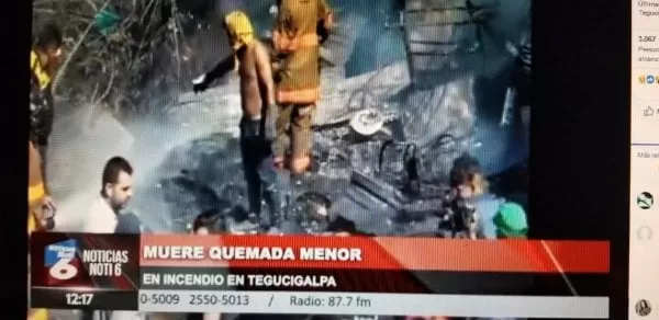 Video: Muere menor quemada en incendio en Tegucigalpa