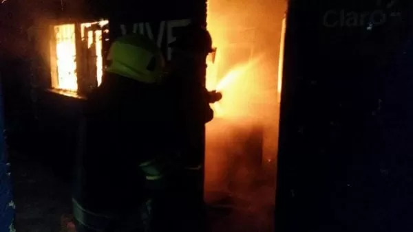 Incendio arrasó una pulpería en Tegucigalpa
