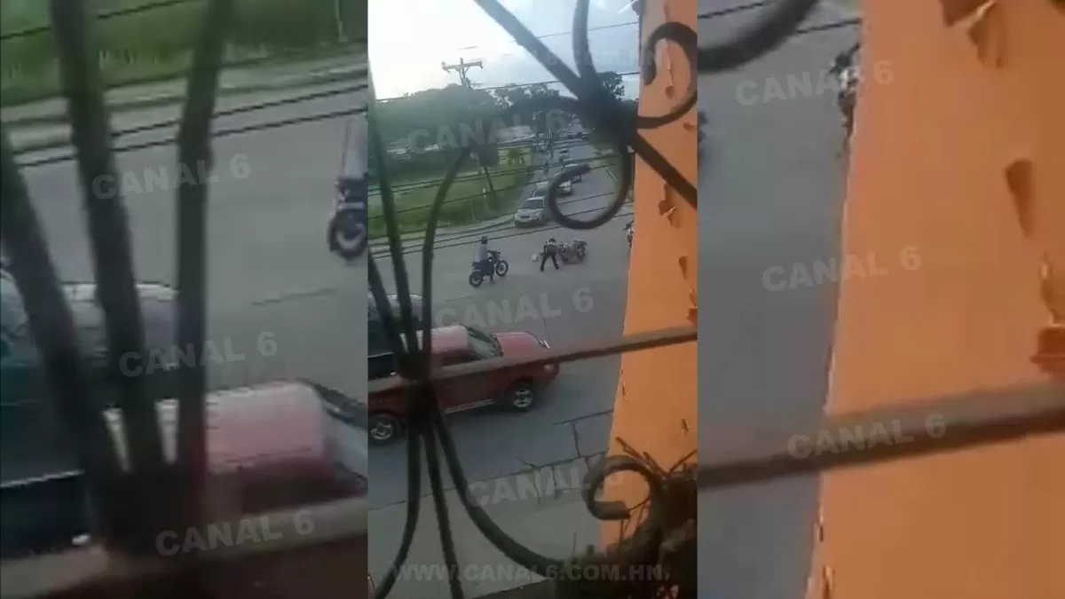 VIDEO: Así ultimaron a motociclista esta tarde en Puerto Cortes