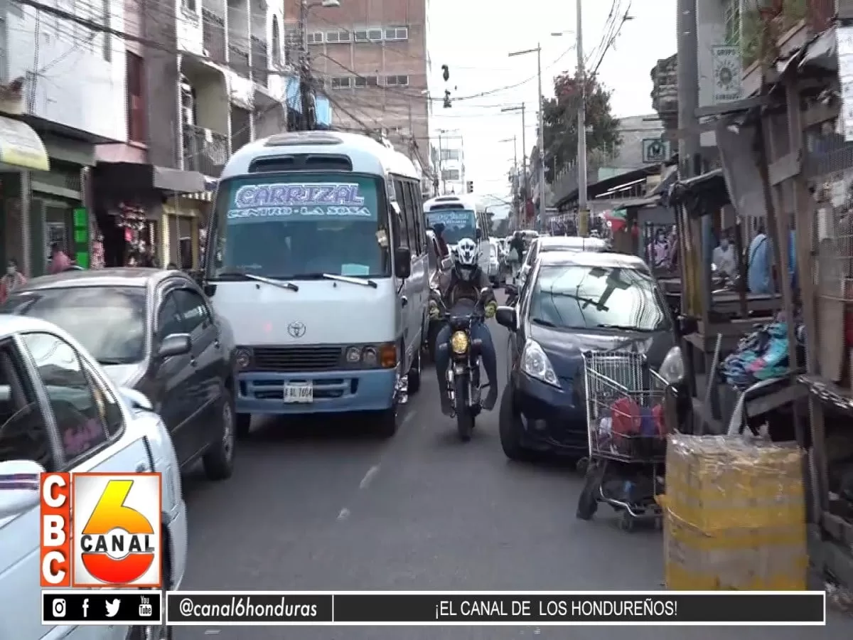Congestionamiento vial en sectores de Comayaguela