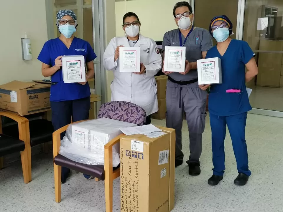 Hospital Mario Catarino Rivas recibe donativo de pulsioximetros por parte de SHARD  y AAGBI