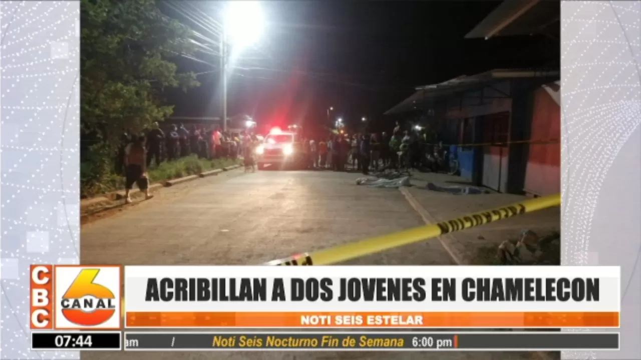 Acribillados mueren dos jóvenes en Chamelecón