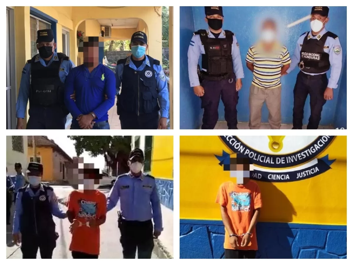 En Copán detienen a cuatro sujetos en posesión ilegal de armas de fuego