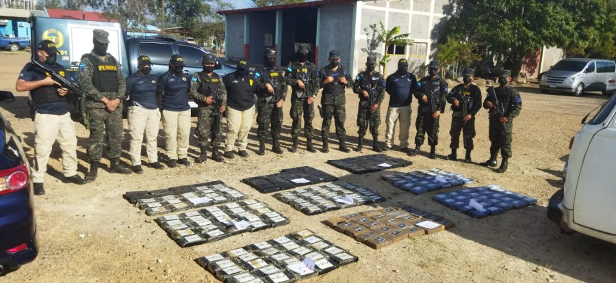 222 kilos de cocaína incauta la ATIC en Comayagua