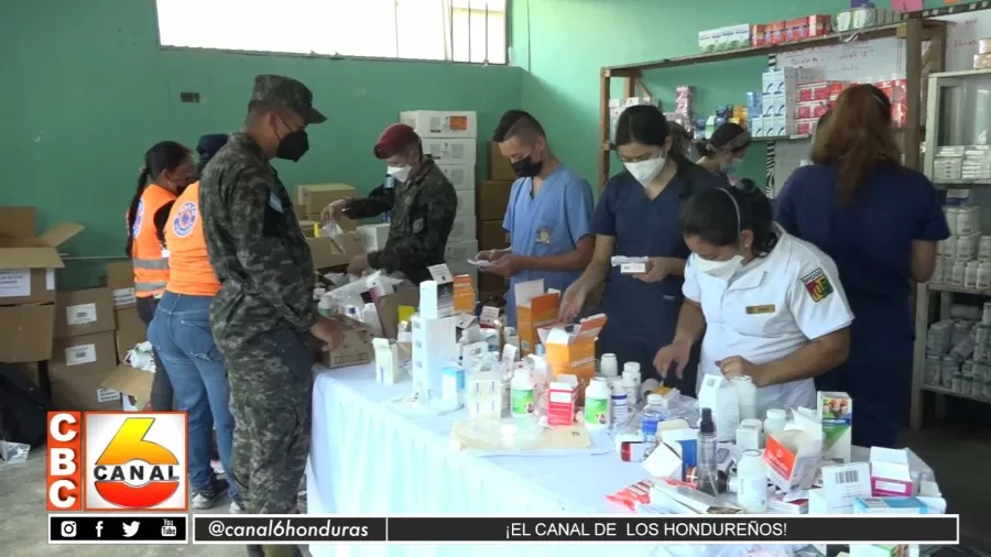 Brigada médica en el municipio de San Manuel, Cortés