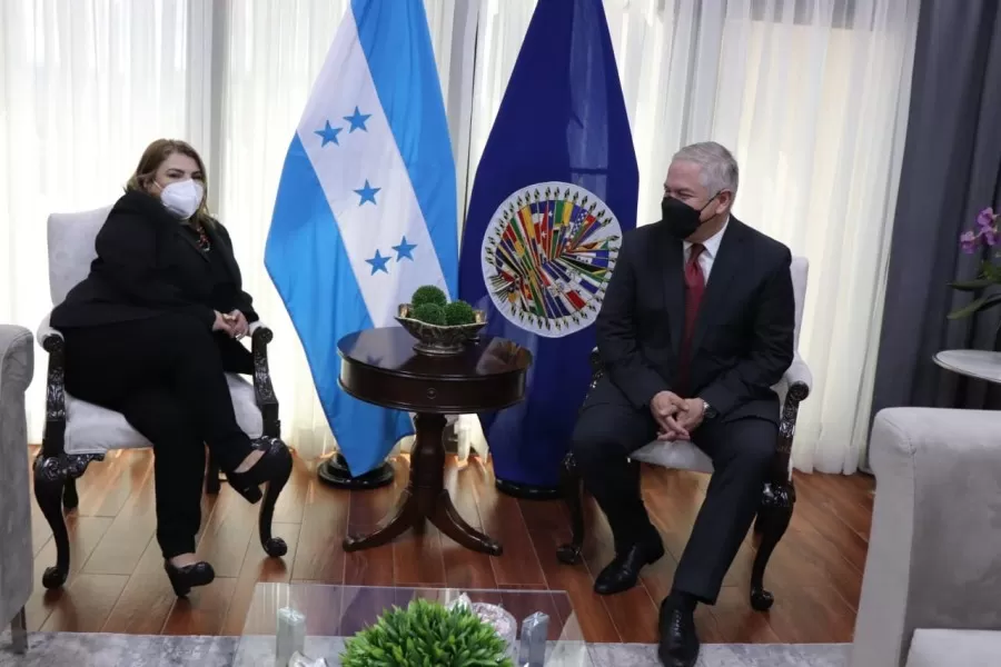 Canciller de la República, sostiene reunión con representante de la OEA