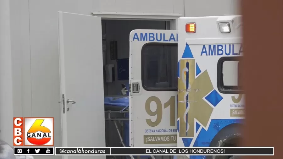 Casi abarrotado hospital móvil de San Pedro Sula