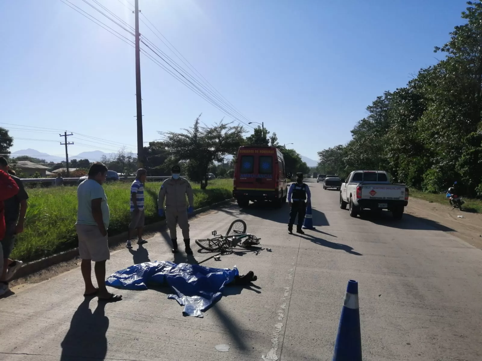 Hombre muere atropellado en La Lima, Cortés