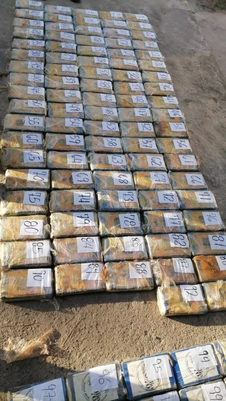 MP prepara requerimiento fiscal contra tres detenidos con 108 kilos de supuesta cocaína