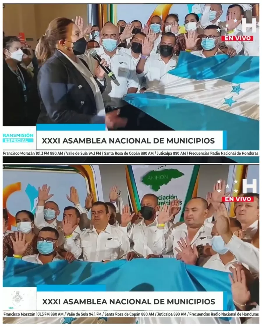 Presidenta Xiomara Castro juramenta la nueva Junta Directiva de la AMHON