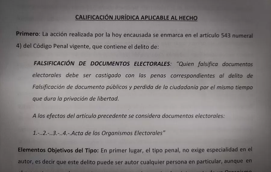 Primera condena por falsificación de documentos electorales tras proceso general de elecciones de noviembre de 2021