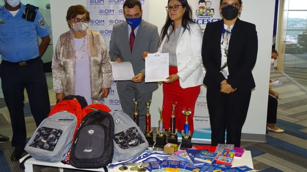 OIM entrega donativo a la CICESCT para las víctimas del delito de Trata de Personas y Explotación Sexual
