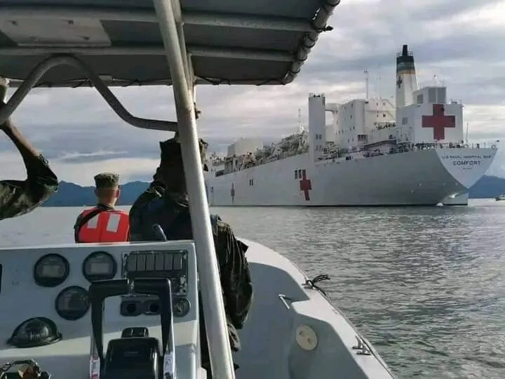 Buque hospital de la Marina de los Estados Unidos llegó nuevamente a Honduras