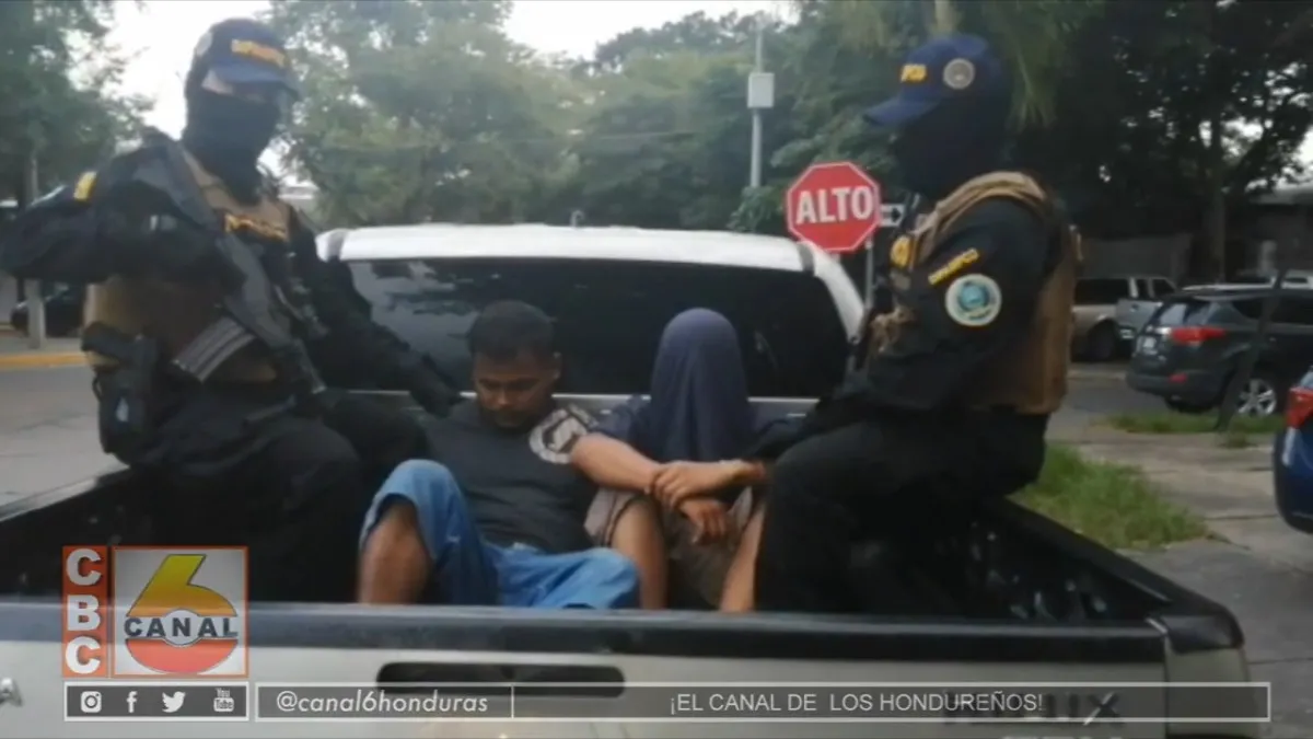Dipampco captura a dos personas vinculadas al cobro de extorsión en San Pedro Sula