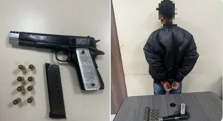 Menor de edad es aprehendido en posesión de un arma de fuego en el norte del país