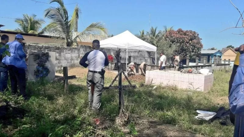 Exhuman cuerpo de sexagenario que murió durante manifestación en Sabá