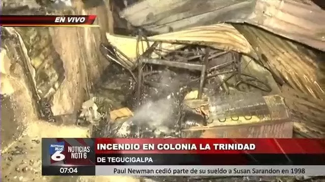 Incendio deja 6 viviendas destruidas en Comayaguela