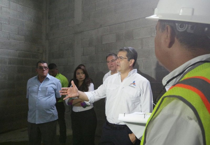Presidente Hernández supervisa construcción del nuevo Centro Pedagógico de Menores Jalteva