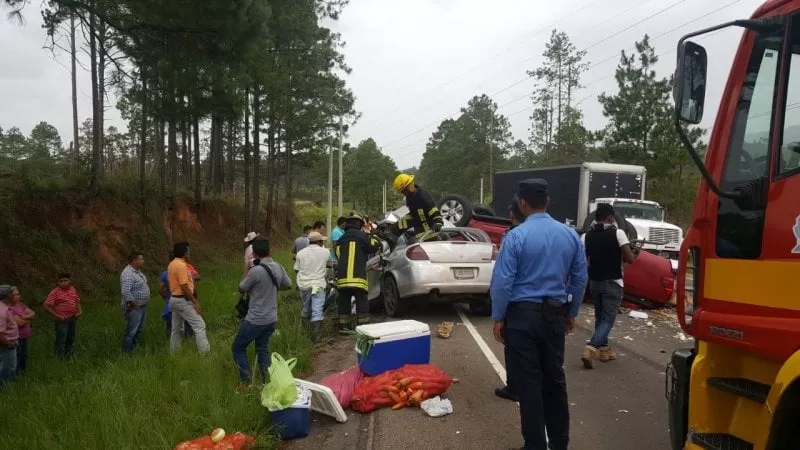 Accidente en carretera entre Tegucigalpa a Olancho dejo una persona sin vida