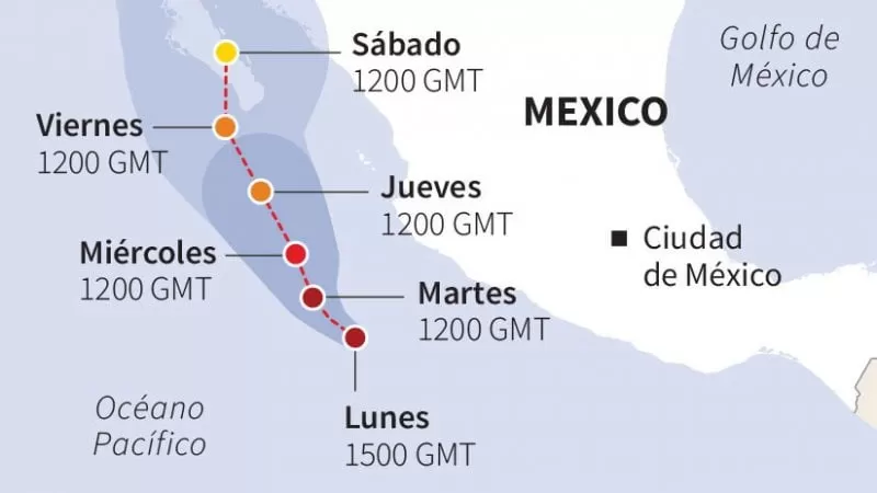 El huracán Bud alcanza la categoría 4 en Mexico