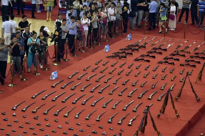 Las autoridades chinas abren una campaña de entrega voluntaria de armas ilegales