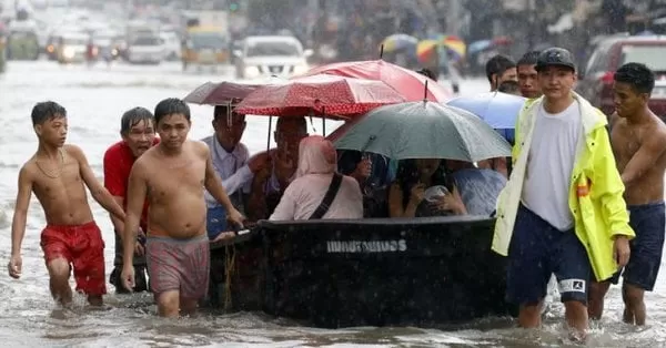 Cerca de 8.000 evacuados en Filipinas a causa de las inundaciones