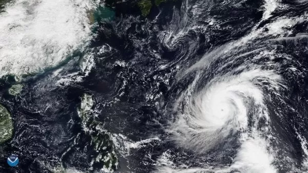 Amenazadoras imágenes satelitales del supertifón que devastó varias islas de EE.UU. en el Pacífico