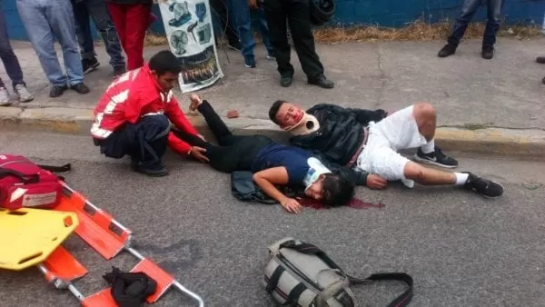 Dos lesionados tras ser atropellados en Comayagüela