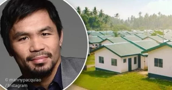 El boxeador Manny Pacquiao dio 1.000 casas a los más necesitados de su pueblo en Filipinas