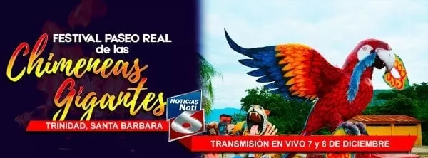 Este 7 y 8 de diciembre disfruta del gran espectáculo de Las Chimeneas Gigantes desde Santa Bárbara en vivo por Canal 6