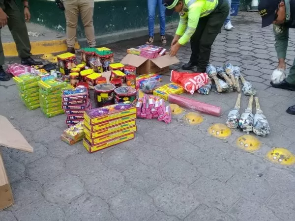 Segundo decomiso de pólvora realizado esta semana por parte de la Policía Municipal en San Pedro Sula