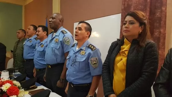 Traspaso de mando policial en Santa Rosa de Copán