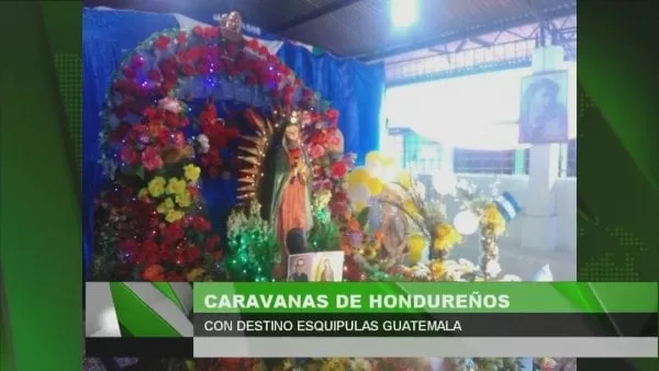 Caravanas de hondureños con destino a Esquipulas, Guatemala