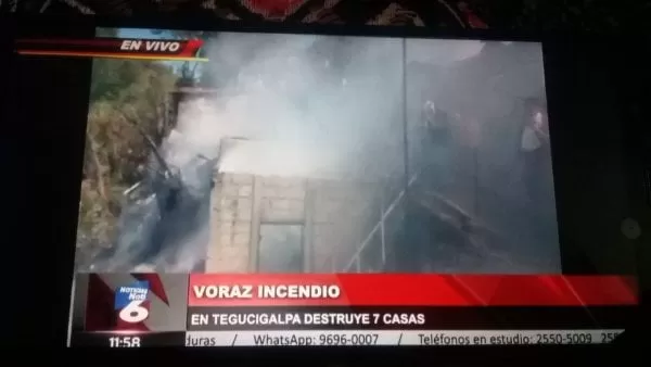 Video: 7 casas destruye voraz incendio en Tegucigalpa