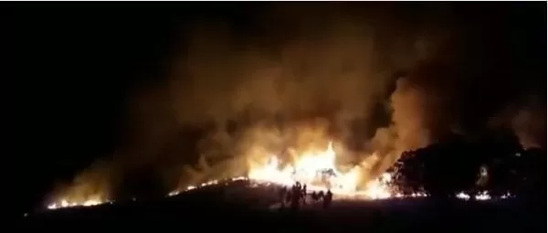 Un nuevo incendio forestal se registró en Peña Blanca, Cortés