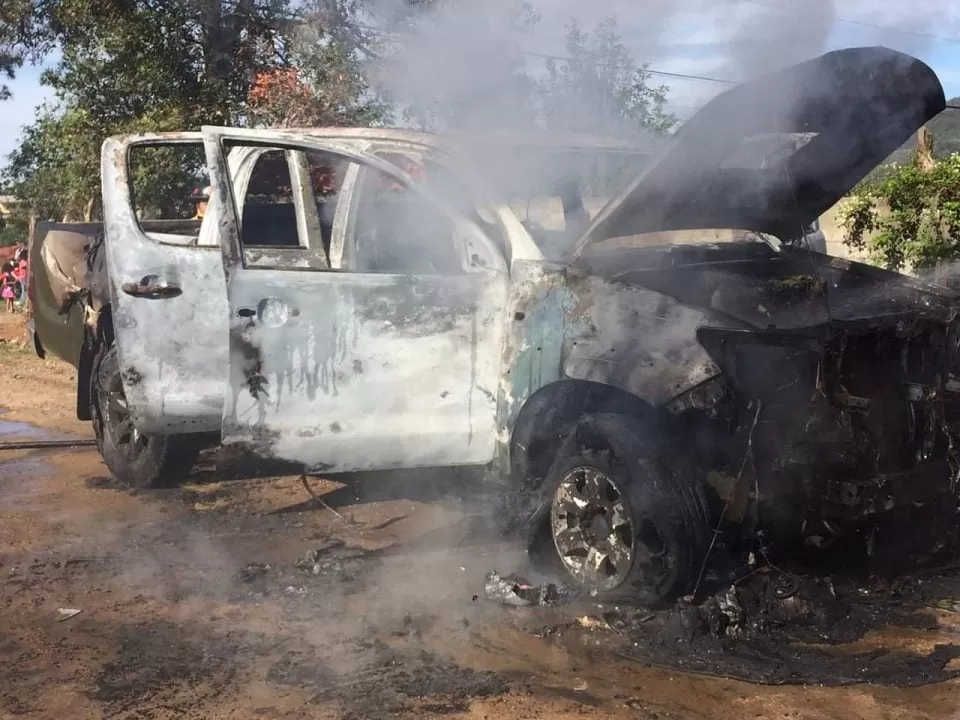 AMPLIAMOS: Policía localiza vehículo en el que se perpetró muerte múltiple en Intibucá