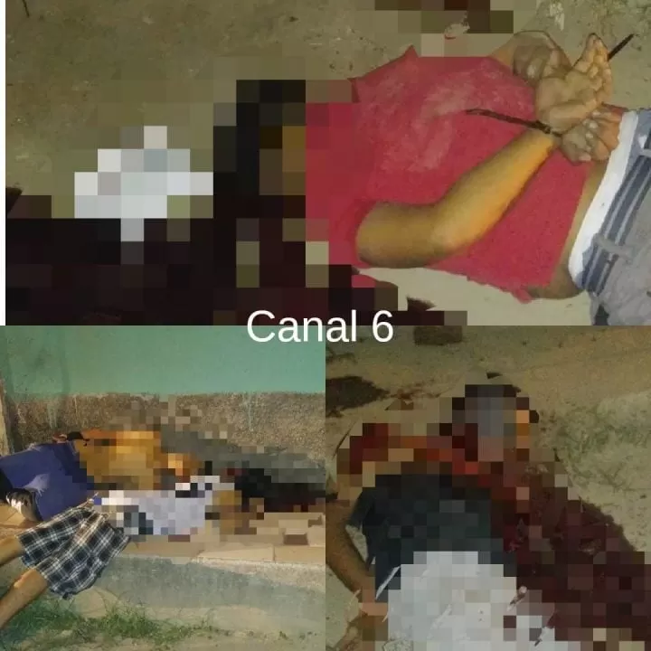 Identifican a tres de las 5 víctimas que murieron ayer en la colonia El Porvenir sector Lomas del Carmen en San Pedro Sula