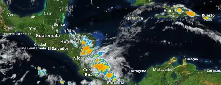 Pronostican lluvias con fuerte actividad eléctrica en Nicaragua, Honduras y El Salvador 