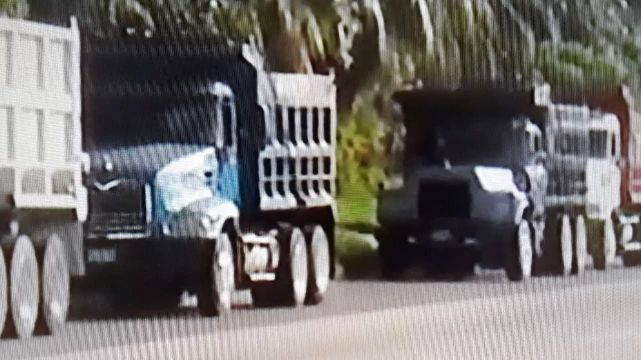 Conductores de transporte de carga mantienen toma a la altura de Bijao, Puerto Cortés (Video)
