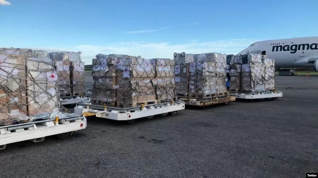 Cruz Roja de Italia envía 34 toneladas de medicinas para ayuda humanitaria en Venezuela