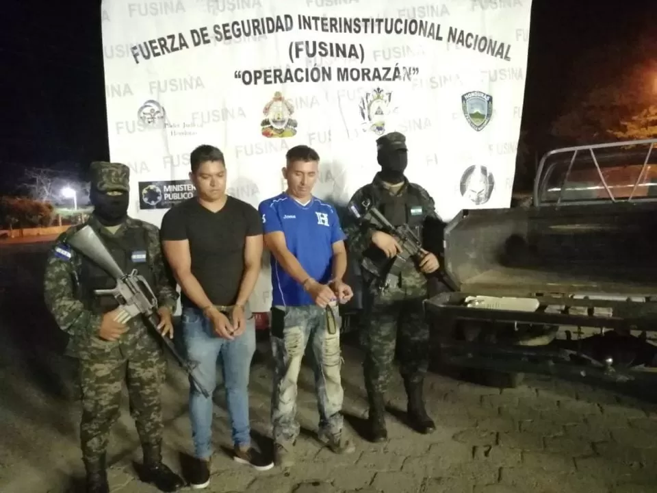 Dos hermanos son capturados en el sector de Sula, Macuelizo, Santa Bárbara