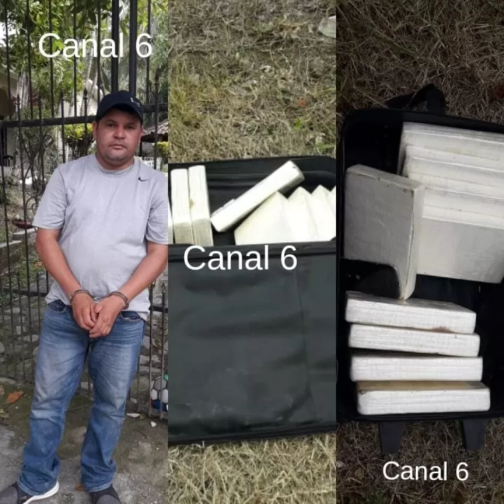 En posesión de supuesta cocaína capturan a un hombre en La Laguna, Nueva Arcadia, Copán (Video)