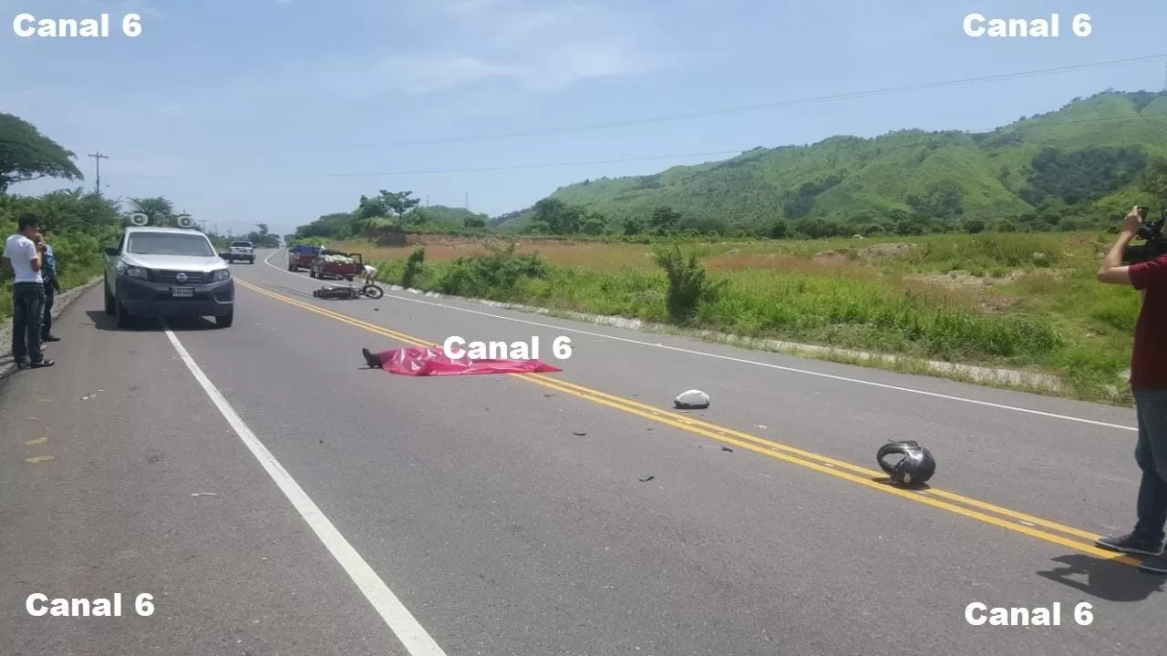 Motociclista fallece tras impactar contra un vehículo en Guasaule, Choluteca 