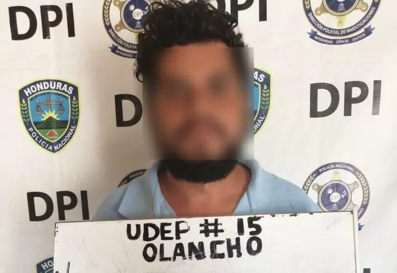 Supuesto violador es capturado en Campamento, Olancho