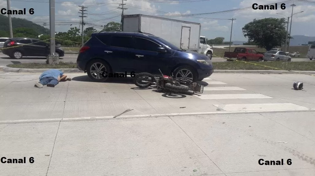 Trágico: Motociclista fallece tras trágico accidente vehicular en San Pedro Sula