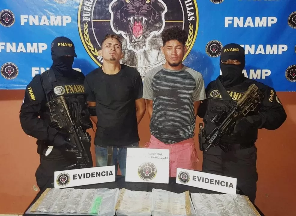 Supuestos miembros de la MS-13 fueron capturados por agentes de la FNAMP en San Lorenzo, Valle