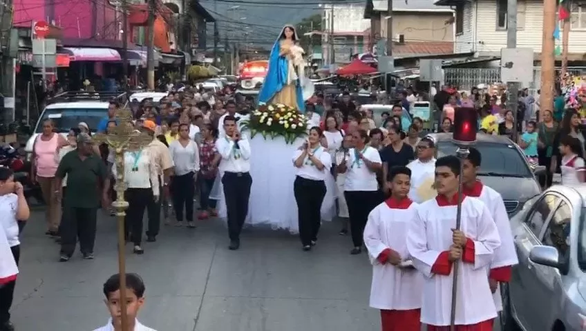 El Progreso, Yoro: Procesión en Honor a la Virgen de Las Mercedes