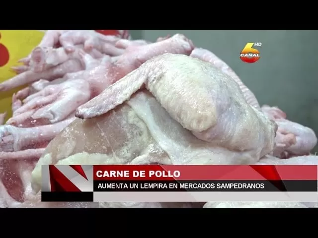 Carne de pollo aumenta un lempira en mercados sampedranos