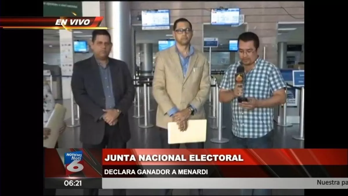 Junta Nacional Electoral declara ganador a Alceste Menardi