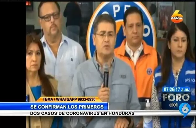 Dos casos confirmados por coronavirus en Honduras